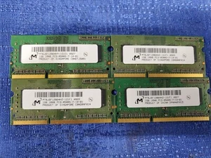 Lot of 4 Micron RAM Modules 1GB 1Rx8 PC3-8500S-7-10-B1 MT8JSF12864HZ-1G1F1 - Picture 1 of 2