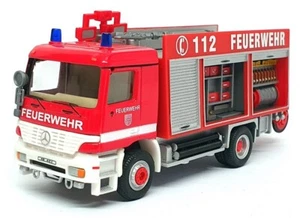 Schuco Appx 10cm Long 344 6504 - Mercedes Benz Feuerwehr Fire Engine - Red - Picture 1 of 5