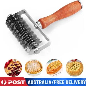 Stainless Steel Baking Tool Cookie Pie Pizza Bread Pastry Lattice Roller Cutter - Picture 1 of 9