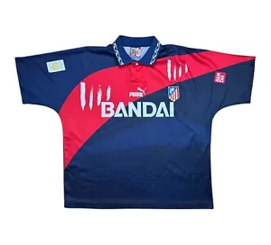 Atletico Madrid 1996-97 Auswärts Trikot L puma BANDAI vintage away shirt camisa - Bild 1 von 5