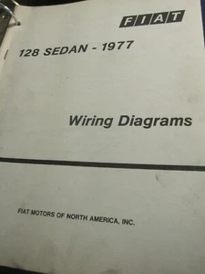 Fiat 128 1977 diagramas de cableado de fábrica sedán - Imagen 1 de 1