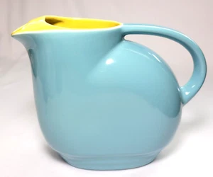 "Jarra Vintage Hall China para Westinghouse Azul Amarilla EE. UU. 6,75" - Imagen 1 de 7