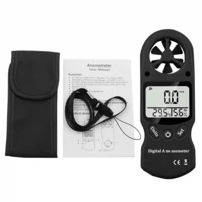 3 In 1 Handheld Function LCD Digital Anemometer Wind Speed Meter for Windsurfing - Image 1 of 3