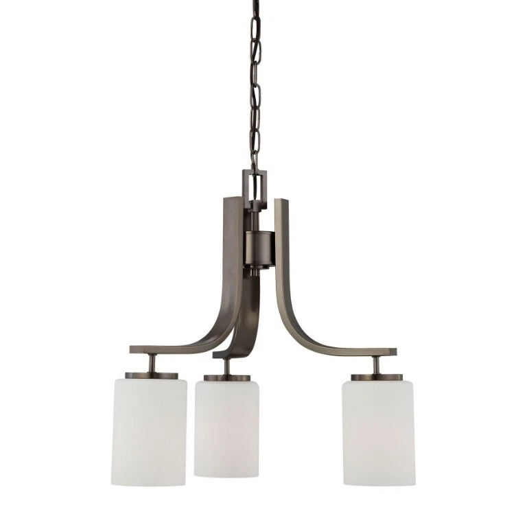 SL806815 Pendenza Collection 3 Light Chandelier, Oiled Bronze - Image 1 of 1