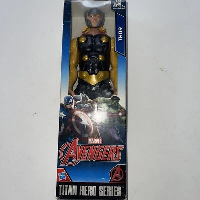 2015 Marvel Avengers Titan Hero Series boneco Thor com armadura dourada - caixa lacrada - Imagem 1 de 2