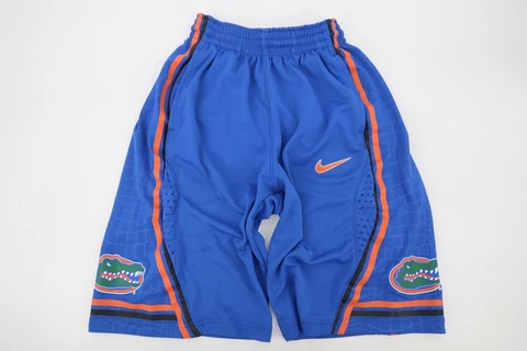 Nike Florida Gators Shorts Mens Basketball NCAA White Pockets Drawstring Small Cover
