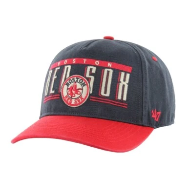 '47 Marca Boston Medias Rojas Azul Marino Cooperstown Enganche Ajustable Snapback Sombrero NUEVO Foto 1 de 3