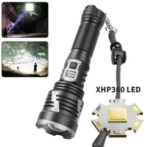 990000 High Lumens LED Tactical Flashlight Super Bright Rechargeable Light Torch - Picture 1 of 19