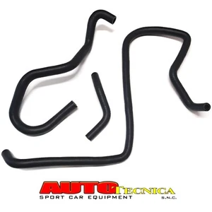 KIT TUBI IDROGUIDA LANCIA DELTA HF INTEGRALE 16V e EVOLUZIONE 16v MANICOTTI NERI - Picture 1 of 3