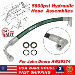 Manguera hidráulica cargadora de tractor 5800psi US para John Deere AW29374 con accesorios de 90° - Imagen 1 de 11