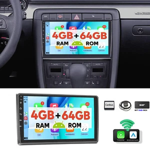 DAB+ 9" 4+64G Für Audi A4 8E 8H B6 B7 2000-2009 CarPlay Android 13 Autoradio GPS - Bild 1 von 18