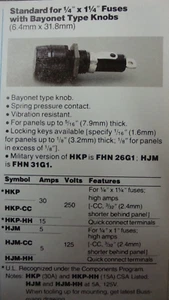 (3) HJM BUSSMAN FUSE HOLDER FOR 1/4"X 1-1/4" FUSES (QUANTITY OF 3) - Picture 1 of 4