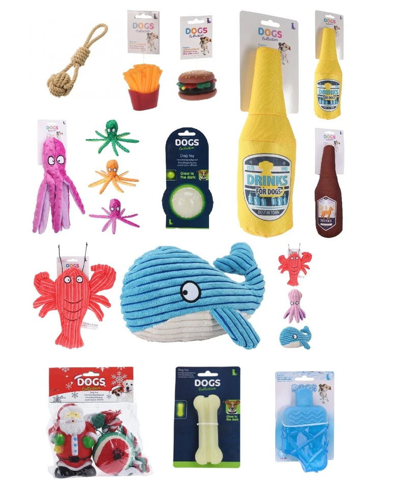 Pet Puppy / Dog Toys Chew Rope - Ball - Fetch - Squeaky Toys - Christmas Set - Image 1 of 1