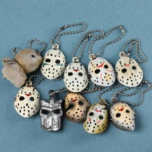 10pcs Horror Mask Pendant Set Keychain Jason Voorhees Friday 13th Action Figure - Picture 1 of 12