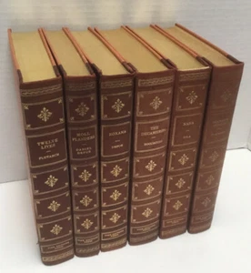 Set of 6 VTG Decorative Books THE DECAMERON, TWELVE LIVES, MADAME BOVARY + more - Picture 1 of 11