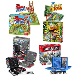 Snakes & Ladders Battleships Classic Board Games Gift Kids Family Traditional - Picture 1 of 24