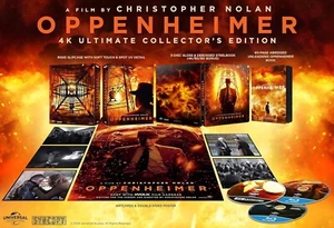 Oppenheimer (2023) Ultimate Collector's Edition 4K UHD Blu-Ray Steelbook NEW - Picture 1 of 2