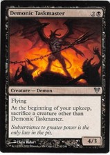 Demonic Taskmaster *PLAYSET* Magic MtG x4 Avacyn Restored SP