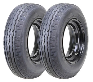 2 ZEEMAX Highway Trailer Tire Wheel Assembly 7-14.5 7x14.5 12-Ply w/6x14.5 Rim - Picture 1 of 5