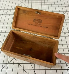 Vintage Antique Lane Cedar Chest Desk Office Dresser Wood Box Furniture Company - Picture 1 of 7