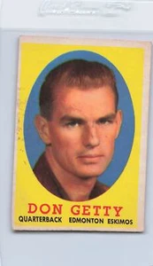 1958 Topps CFL #16 Don Getty Eskimos EX *DA-B2400 - Bild 1 von 1