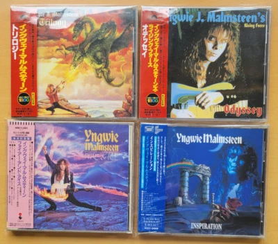 Yngwie Malmsteen Fire & Ice Trilogy Rising Force Inspiration CD Lot of 4 JAPAN Foto 1 de 2