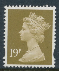 1993 GB MACHINS 19p BISTRE 1CB SG Y1682 FINE MINT MNH - Picture 1 of 1