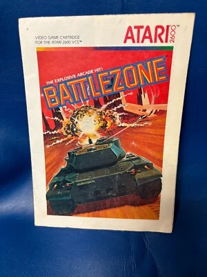 BATTLEZONE 1983 Vintage Atari 2600 Manual Video Game Rare Vintage - Image 1 of 2
