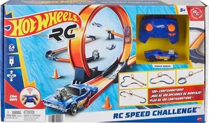 Hot Wheels Toy Car RC Set with 1:64 Scale Remote-Control Vehicle & 30+ Pieces of - Picture 1 of 6
