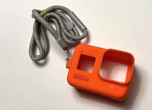 Genuine GoPro Sleeve + Lanyard for GoPro Hero 8Black Official Orange - Picture 1 of 1