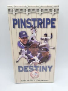 NEW YORK YANKEES Pinstripe Destiny (VHS) Derek Jeter 1996 WORLS SERIES. Sealed! - Picture 1 of 3