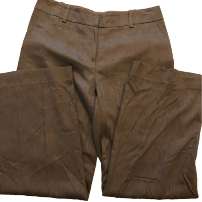 Trina Turk Womens Dress Career Pants Gray Wool Silk Blend Trousers Pockets12 - Image 1 of 4