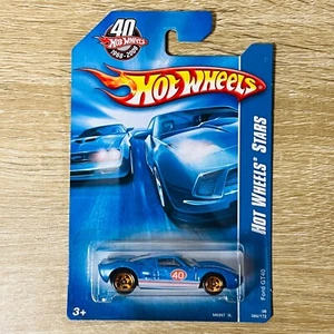 Ford GT40 Hot Wheels Stars Long Card Blue Orange 2008 Web Trading Cars 19/24 - Picture 1 of 1