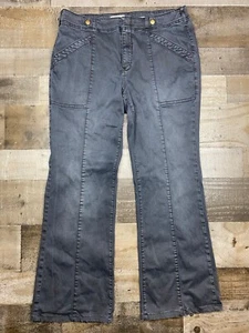 Anthropologie Pilcro Pants Womens Size 30 Utility Demilune Boot Stretch Black - Picture 1 of 15