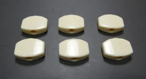 ABS button only Fit for Grover Guitar Peg Machine head Ivory color 6p FR03I - Bild 1 von 5
