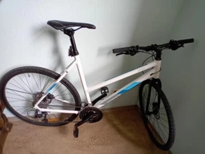 Serious Sonoran Hybrid Trapez Damen white/blue (Rahmenhöhe 55cm (28")) *wie neu* - Bild 1 von 4
