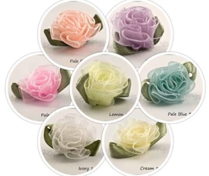 20 x Flor Cinta Transparente Varios Colores - Imagen 1 de 15
