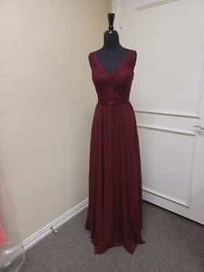 Mori Lee Bridesmaid, Social, Formal, Prom Dresses, size 14, Color Bordeaux - Picture 1 of 5