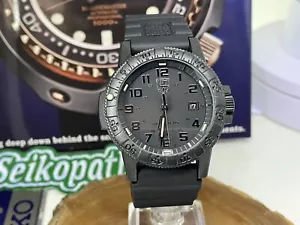 LUMINOX/Luminox 3150 Blackout Used Military Watch Boxed Tritium Lume Composite - Picture 1 of 12