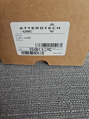 QSC Attero Tech UNDX4I Dante Network Audio Wall Plate 4x2 mic/line I/O - Image 1 of 3