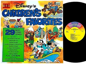 DISNEY *EN MUY BUEN ESTADO+/EN MUY BUEN ESTADO+* "FAVORITOS DE LOS NIÑOS VOL 2: 29 CANCIONES MÁS QUERIDAS" 1979 US LP - Imagen 1 de 2