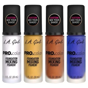 LA Girl PRO Color Long Lasting Matte Foundation Mixing Pigment - All Shades - Picture 1 of 5