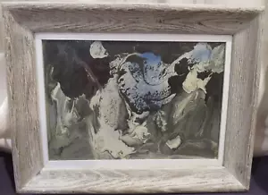 "Geisterwelt" - Gerahmtes Original Emaille Gemälde - A. Alfredson - 16 3/4" x 12 1/2" - Bild 1 von 7