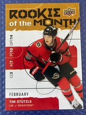 Tim Stutzle 2020-21 Upper Deck Game Dated Moments ROOKIE OF THE MONTH #R-2