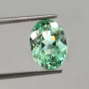 AAA 4.25 Ct Natural Ceylon Green Sapphire Oval Cut Loose Gemstone 11x8x5 mm - Picture 1 of 4
