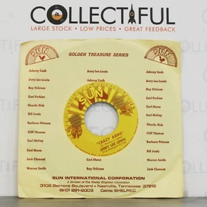 JERRY LEE LEWIS - CRAZY ARMS - SUN #14 - GOLDEN TREASURE *EX* 7" SINGLE 🔥 - Picture 1 of 2