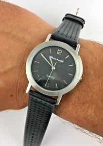 Orologio Generico Unisex Quarzo Solo Tempo 35 mm Corona Scatto Acciaio e Pelle - Foto 1 di 2