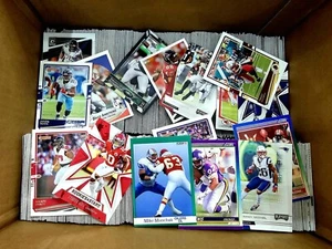 FOOTBALL BASE CARDS MIXED TEAMS MULTI YEARS 3 POUND BOX OF CARDS - Picture 1 of 1
