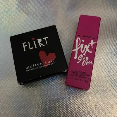 NIB FLIRT Bundle Molten Chic Metallic Eyeshadow Duo & Long-Lasting Setting Spray - Image 1 of 3