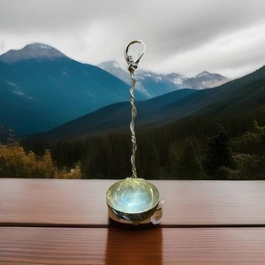 "Cucharón de colección Joe Spoon latón cobre arte forjado hecho a mano 13"" firmado 1993" - Imagen 1 de 3